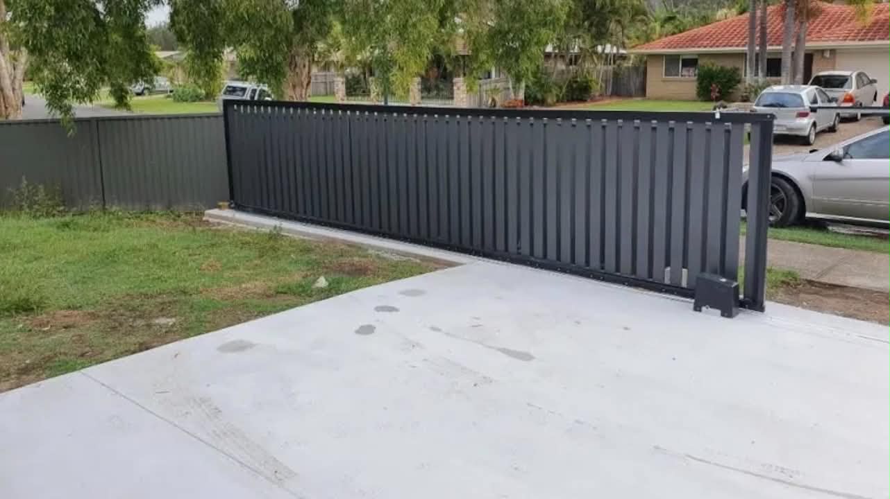 Lapped and capped timber paling fence on galvanised posts, Western Sydney